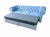 Chesterfield Sofa Funkcją Spania Delfin
