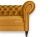 elegancka sofa Chesterfield Lux miodowa