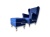 Nowoczesna sofa granatowa z eleganckim wykończeniem