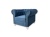 luksusowy fotel chesterfield niebieski