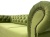 Klasyczna sofa Chesterfield 3-osobowa w kolorze zieleni mchu