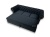 elegancka sofa chesterfield 3-osobowa z funkcją spania czarny welur