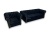 chesterfield zestaw mebli do salonu czarne meble glamour