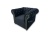 fotel tapicerowany chesterfield elegancki czarny velvet