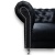 Nowoczesny Fotel Ludwik Chesterfield - Czarny Velvet, Eleganckie Pikowanie, Srebrne Metalowe Nogi, Listwy Glamour