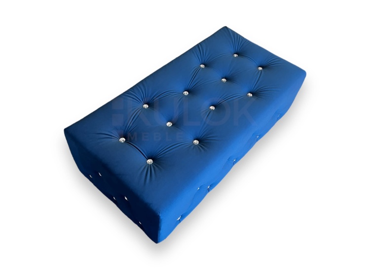 Meble Glamour na wymiar - Chesterfield szafirowy