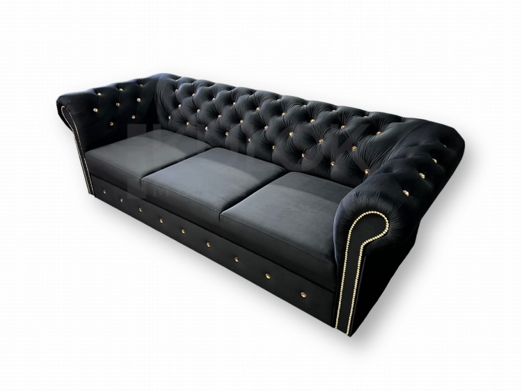 Sofa Chesterfield na Wymiar z Kryształkami
