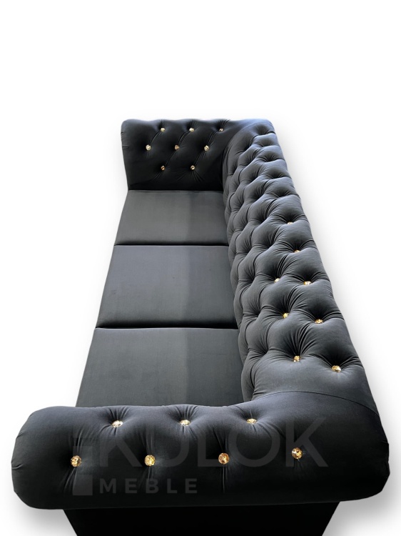 Oparcie Chesterfield Sofa z Swarovski