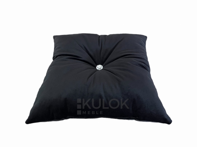 Poduszka Czarna z Kryształkiem Glamour