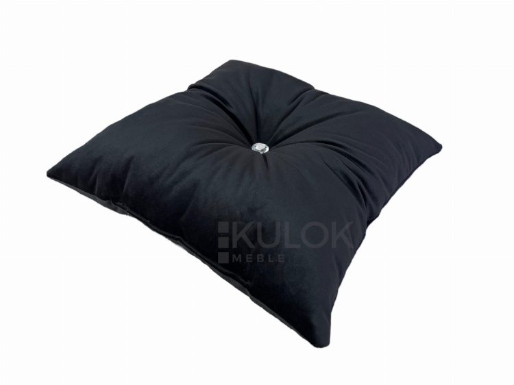 Czarna Poduszka Glamour - Wyjątkowy Design