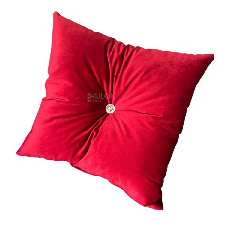 Poduszka Dekoracyjna Czerwony Velvet