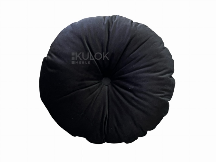 Poduszka dekoracyjna czarny welur