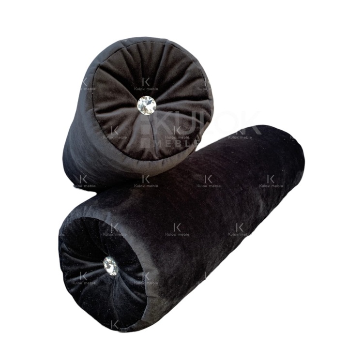 Poduszki wałek z guzikami dekoracyjnymi