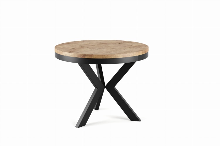 Rozkładany stół Kalmar  okrągły 100cm - Design Skandynawski