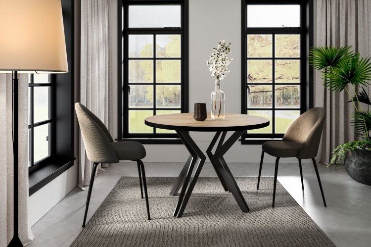 Stół Do Jadalni - Abba Dąb Draft Złoty