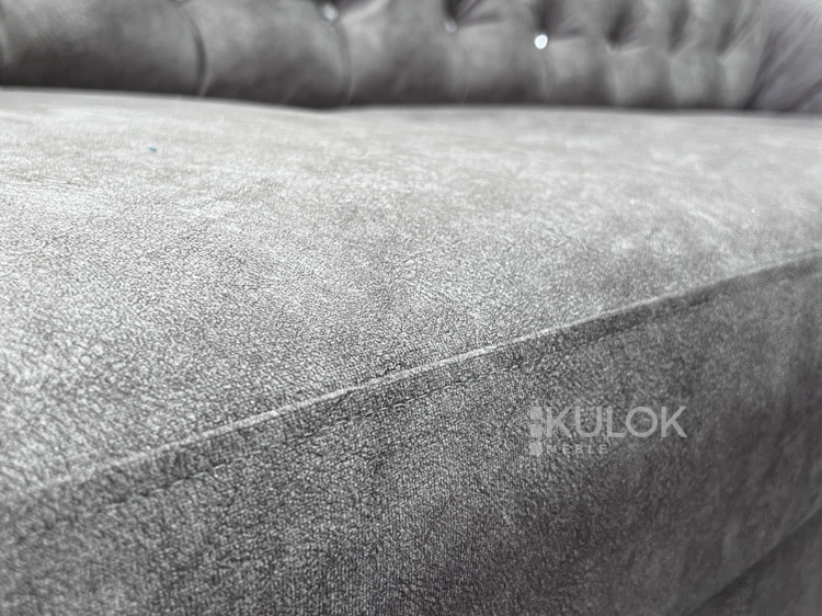Glamour Sofa 3-osobowa z kryształkami