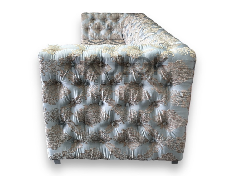 Nowoczesna Kanapa z funkcją spania i pikowanymi guzikami