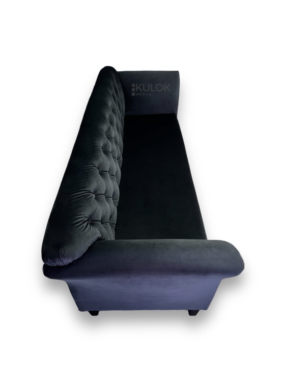 Sofa Chester 3-osobowa Pikowana z Wysokim Oparciem