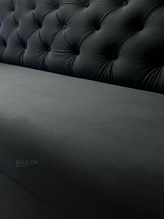 Sofa Chester 3-osobowa Pikowana z Wygodnym Siedziskiem