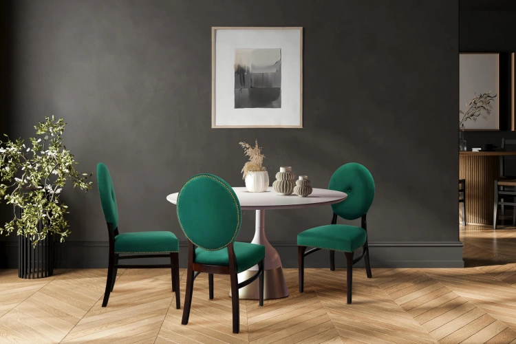Krzesło glamour do jadalni Eos Pik - elegancja i komfort