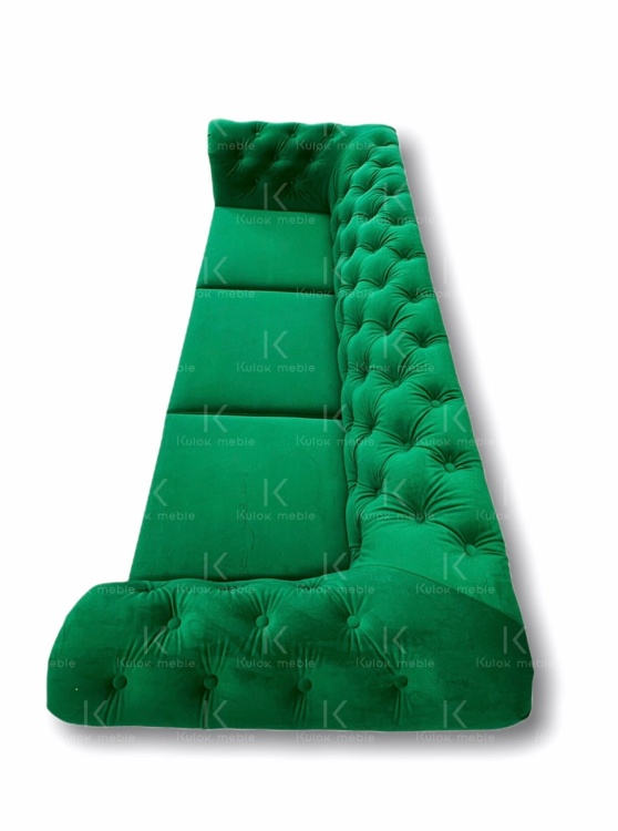 Eleganckie Akcenty: Ręcznie Tworzone Guziki na Sofie Premium Velvet 2941