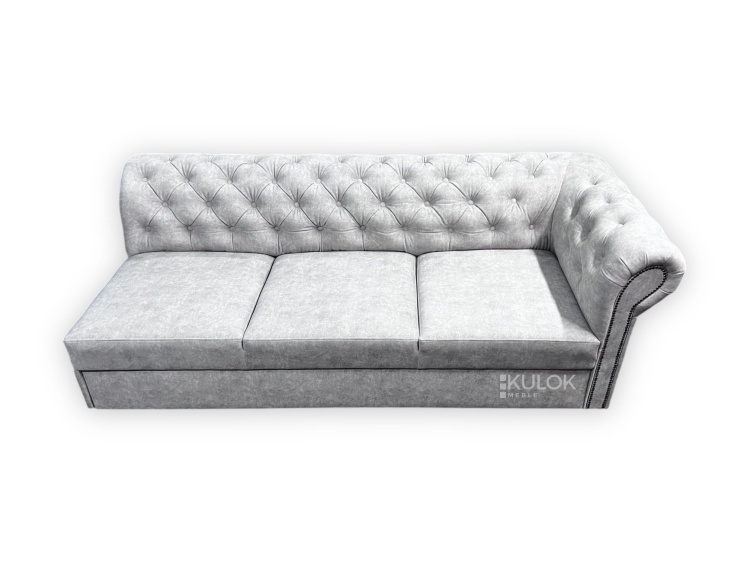 Leżanka Chesterfield z pikowaniem classic i guzikami