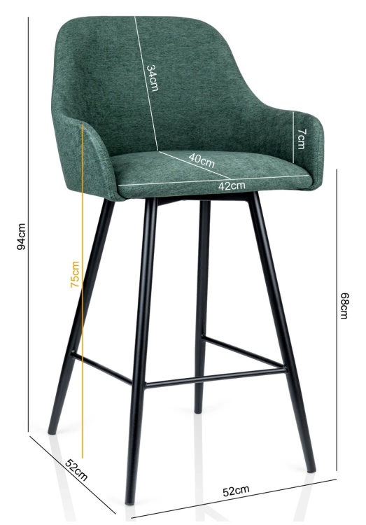 Polski hoker na czarnym metalowym stelażu