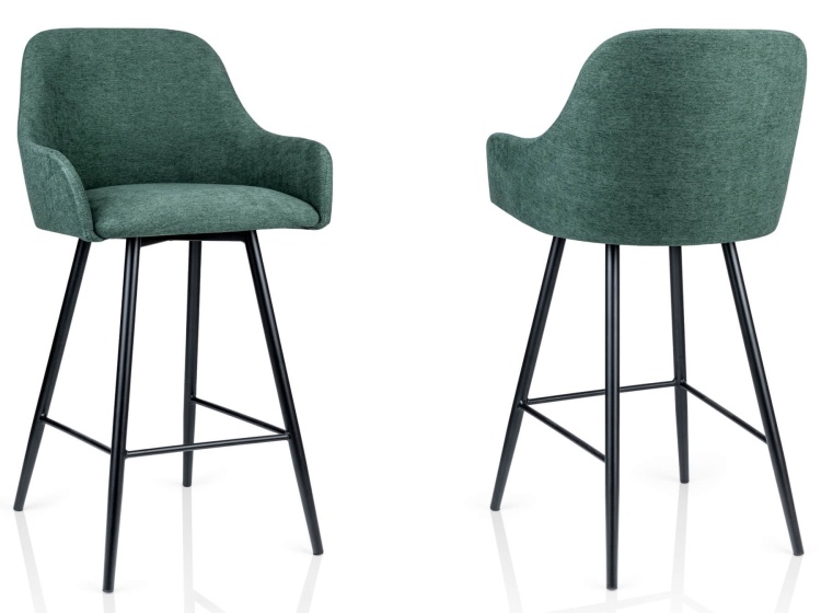 Hoker Marcus w boho zieleni na metalowym stelażu