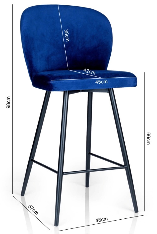 Nowoczesny hoker w kształcie muszli do kuchni i baru