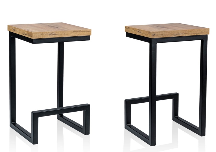 Nowoczesny hoker drewniany  bukowy do kuchni i baru – model Cezar