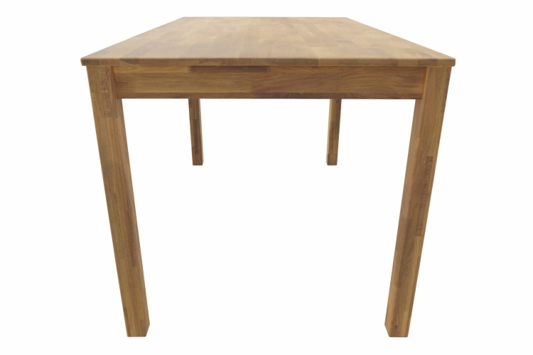 Solidny stół z naturalnego drewna dębowego