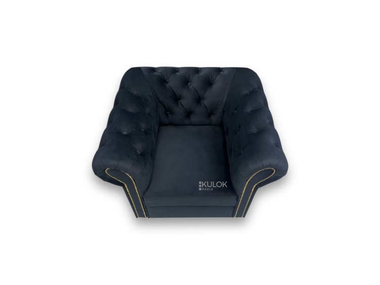 Fotel glamour na niskich nogach – polski design Magic Velvet