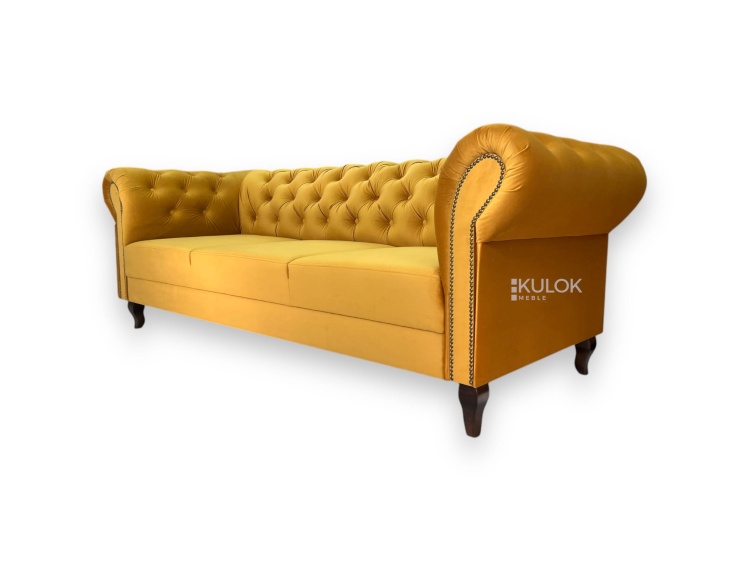 sofa z pikowanym oparciem Magic Velvet