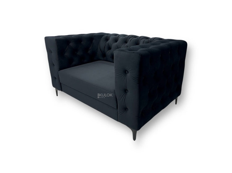 Elegancka sofa Manchester – Metalowe nogi i tkanina premium