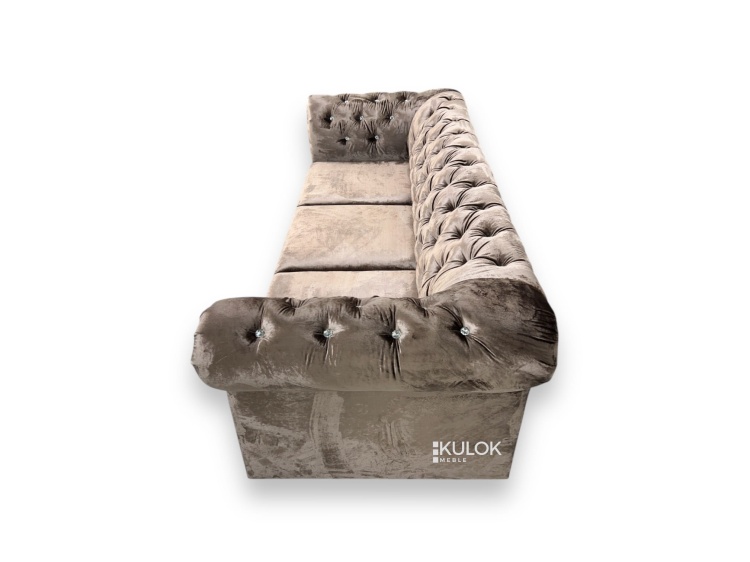 Detal tapicerki Gloss Velvet 1202 – sofa glamour