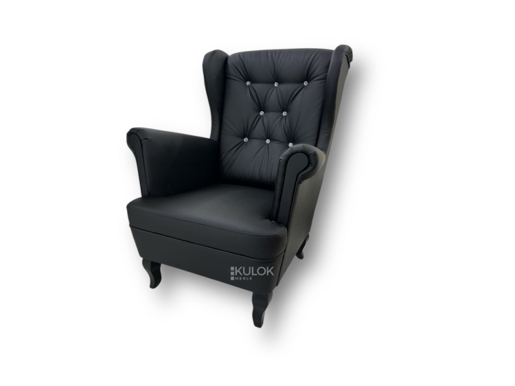 fotel uszak eco skóra soft 11 przód