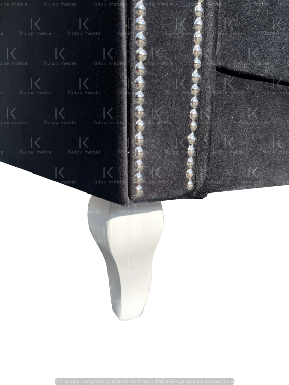 Elegancka Sofa na Białych Nogach - Trzyosobowy Relaks w Stylu Ludwik