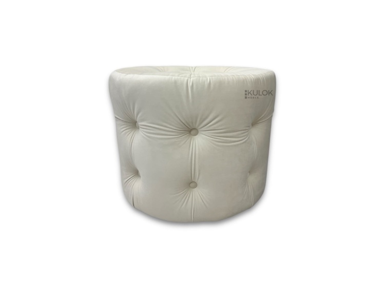 Elegancki puf welurowy Magic Velvet 2256 ecru