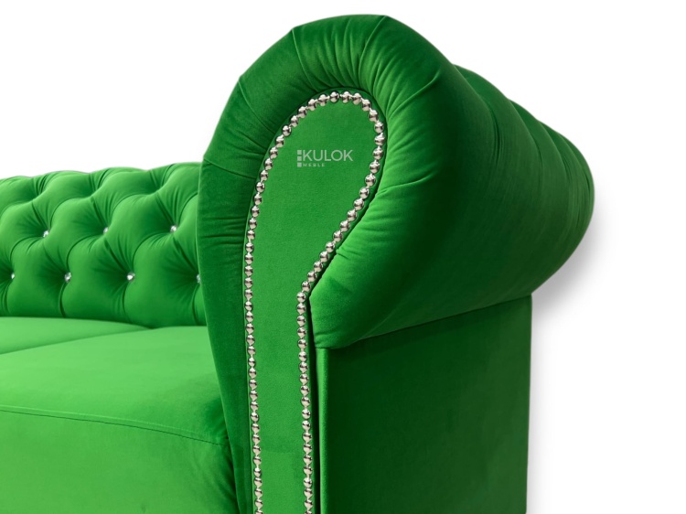 Warsaw Sofa – 3-osobowa kanapa rozkładana w stylu glamour