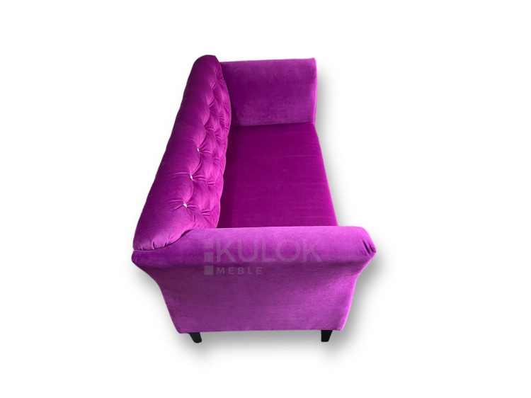 Wygodne Siedzisko - Pikowana Sofa z Kryształami Swarovski 2 osobowa na wymiar.