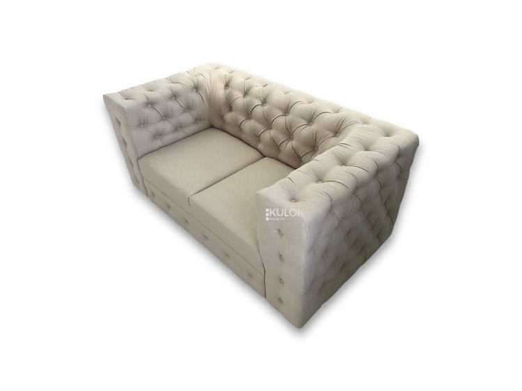 sofa tapicerowana do salonu klasycznego 2 osobowa widok z góry