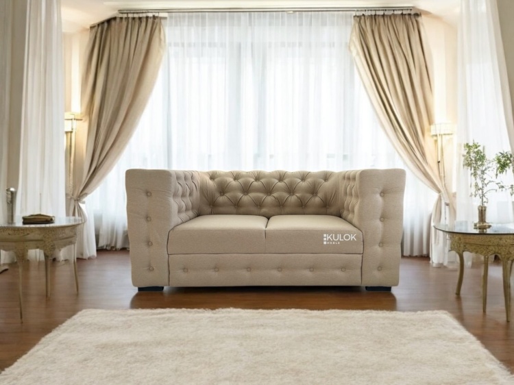 sofa styl angielski 2-osobowa do eleganckiego wnętrza