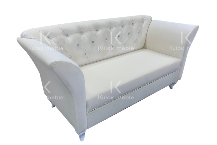 Sofa Pikowana Amor Velvet Ecru - Stylowy Komfort w Designerskim Chester Lux