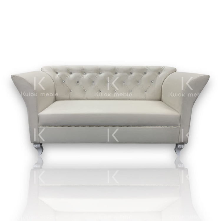 Designerska Sofa 2 Osobowa - Nowoczesne Meble do Salonu Chester Lux z Pikowanym Oparciem
