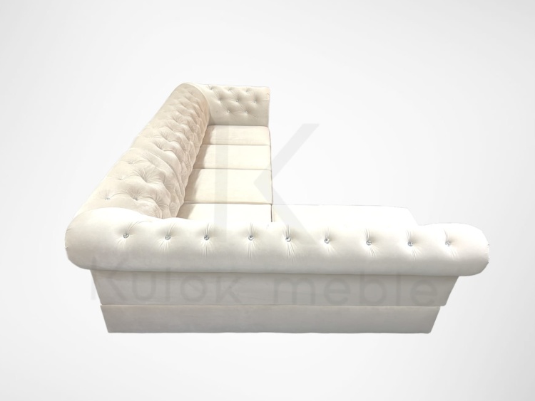 Lewostronny Design na Wymiar - Narożnik Chesterfield 260cm x 180cm