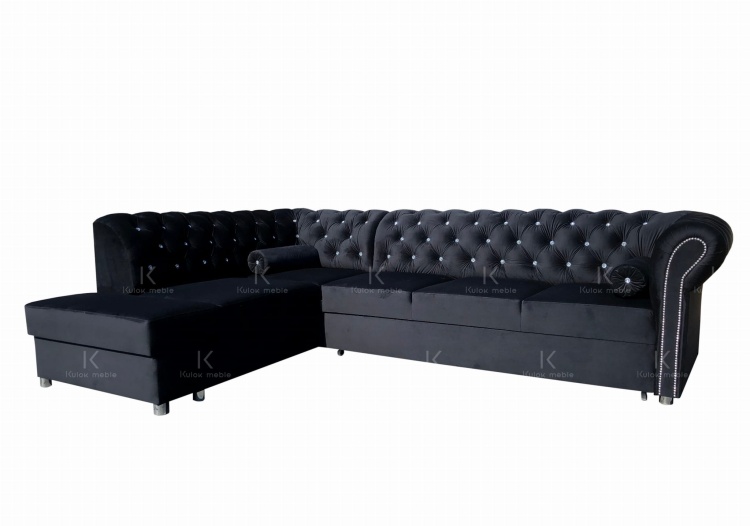 Narożnik Chesterfield Dubai Bis Magic Velvet 2219 Premium