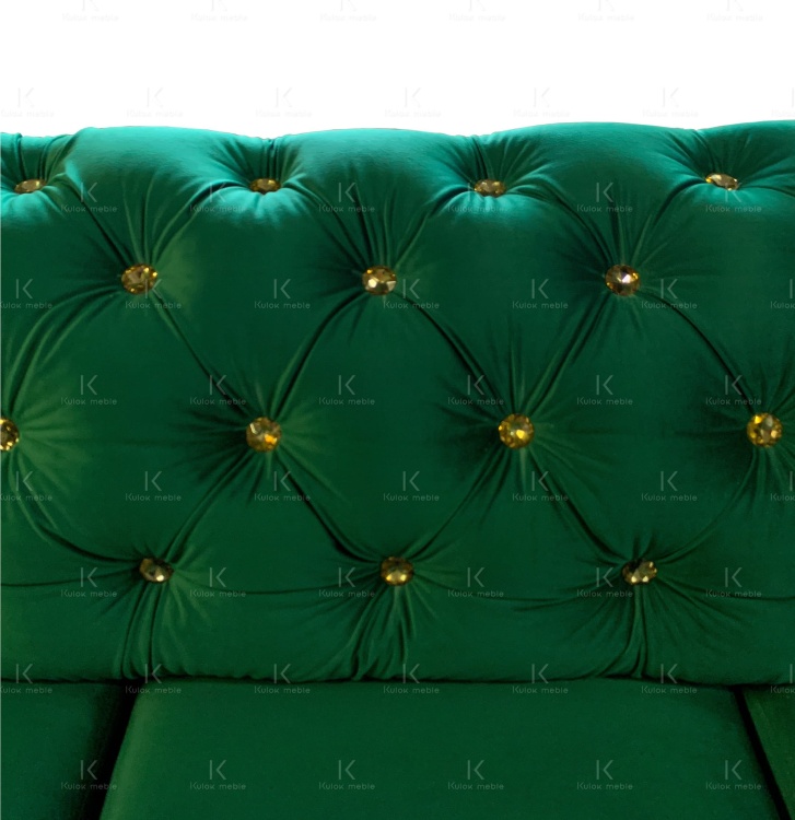 Glamour narożnik z wysokim oparciem