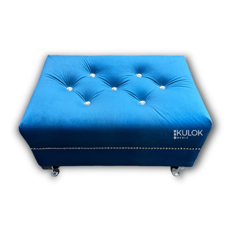 Podnóżek Chesterfield Magic Velvet 2203 Dark Blue