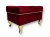 Podnóżek Glamour na Wymiar - Purpurowa Czerwień Magic Velvet 2267