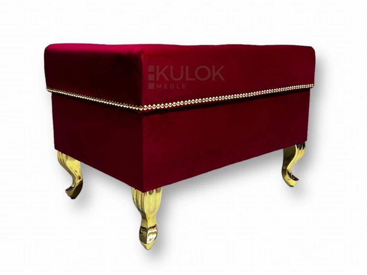 Podnóżek Glamour na Wymiar - Purpurowa Czerwień Magic Velvet 2267
